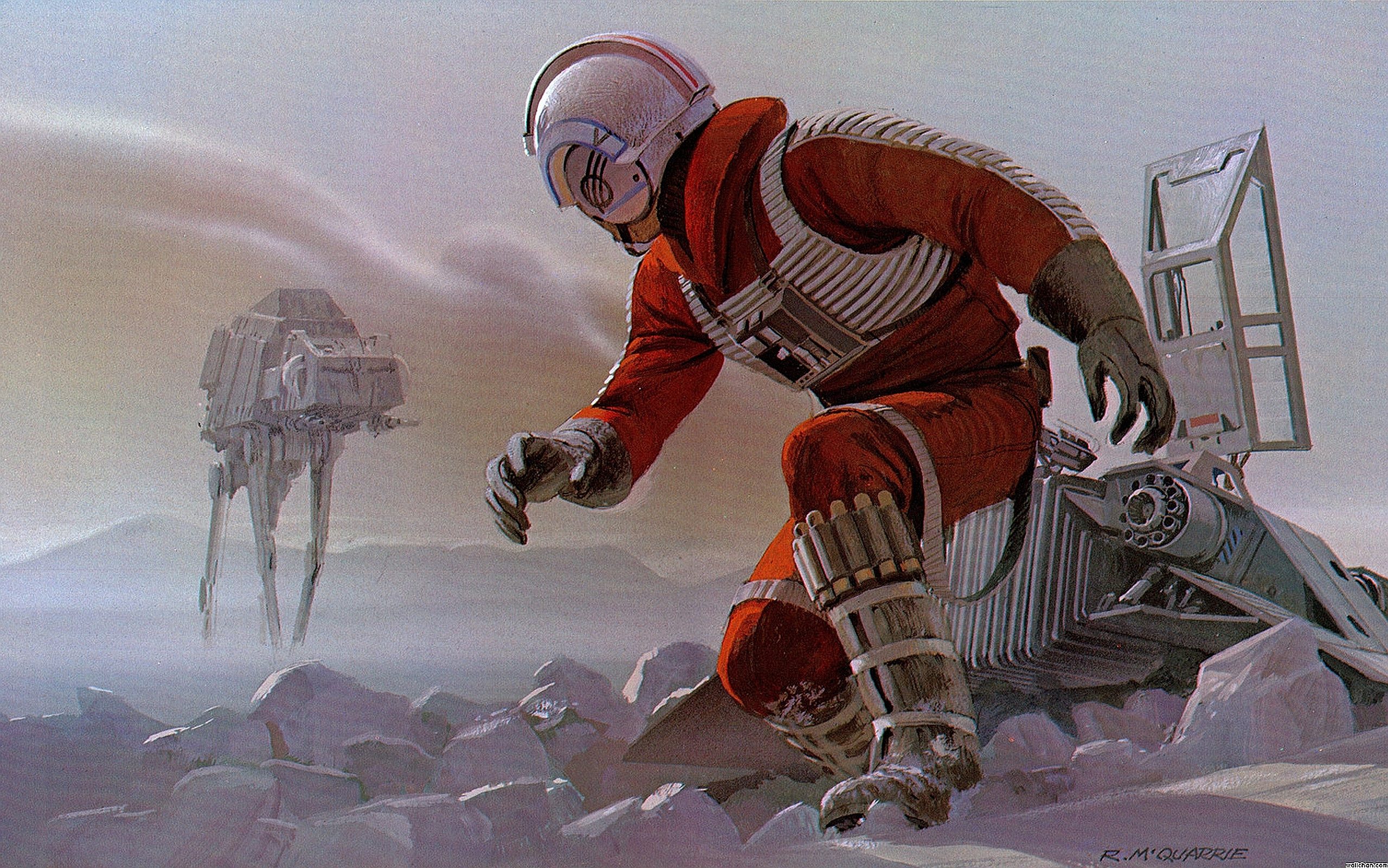 Ralph Mcquarrie Star Wars Concept Art Hd - HD Wallpaper 