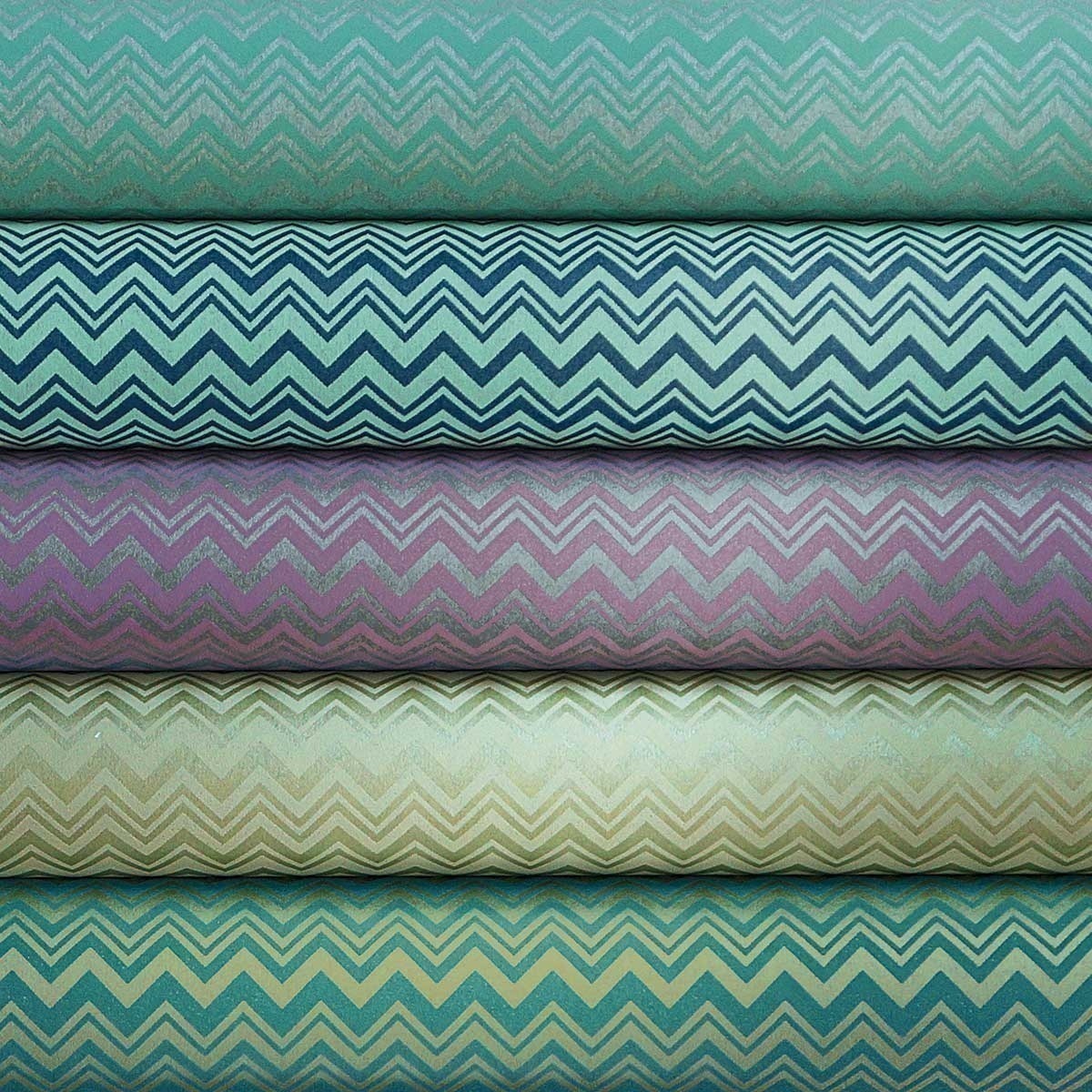 Zig Zag Wallpaper Missoni Home Coral 10136 Missoni - Blue Grey And Yellow Baby Room - HD Wallpaper 