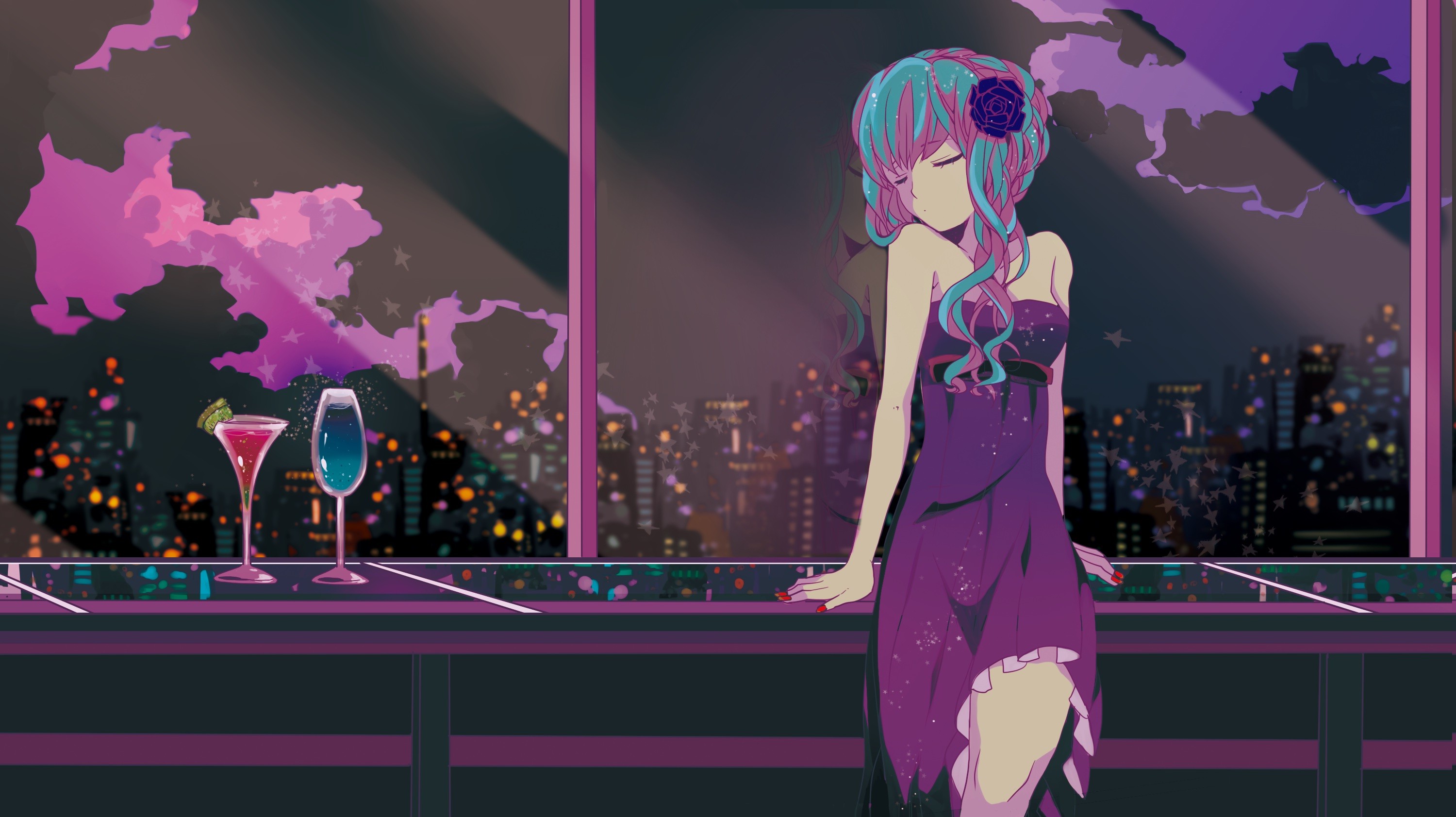 Anime Girl Classy Dress - HD Wallpaper 