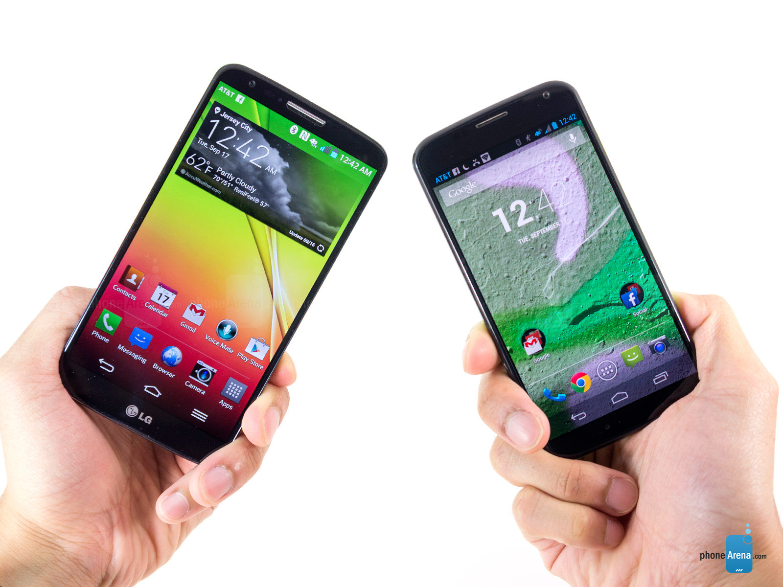 Lg G2 Vs Motorola Moto X - Lg Vs Motorola - HD Wallpaper 