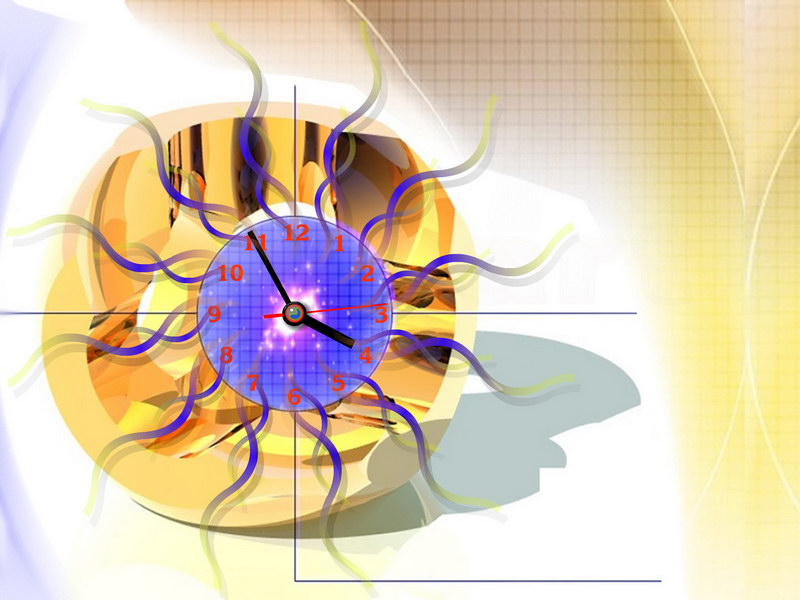 Warm Smile Of The Time Upon Your Pc - Clock Art - HD Wallpaper 