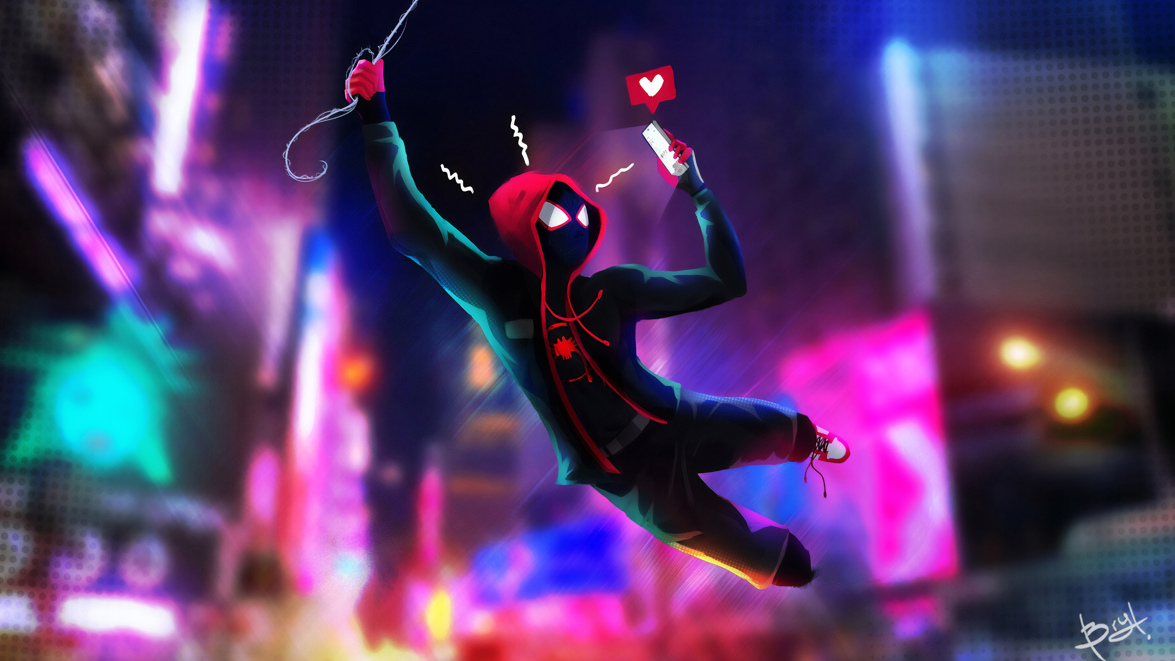Spider Man Into The Spider Verse - HD Wallpaper 