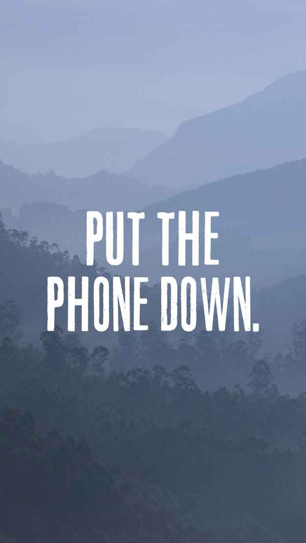 Put It Down Phone - HD Wallpaper 