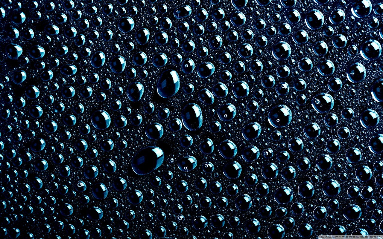 Free Black Background Water Droplets - 1280x800 Wallpaper 