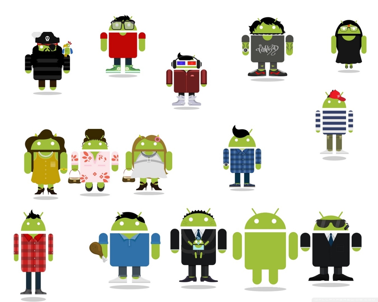 Android Family Logo - HD Wallpaper 