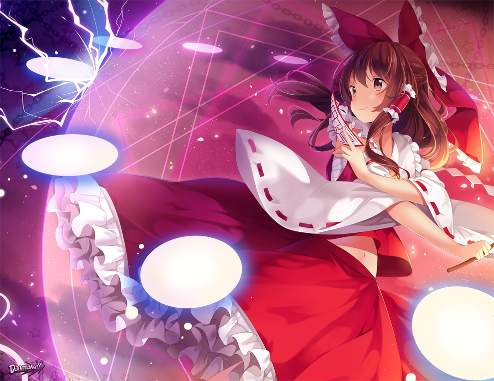 Shrine Maiden Anime - HD Wallpaper 