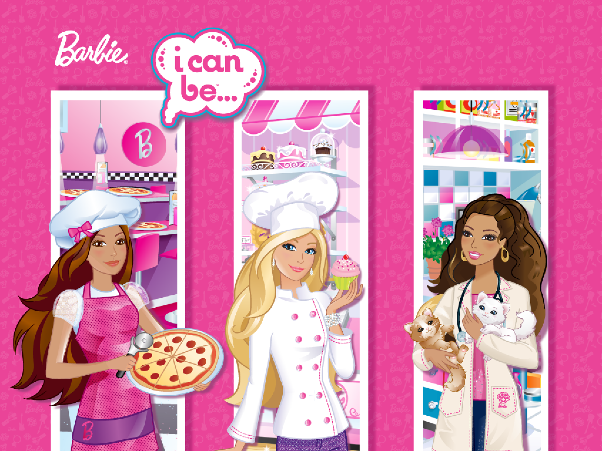 Barbie I Can Be Games - HD Wallpaper 