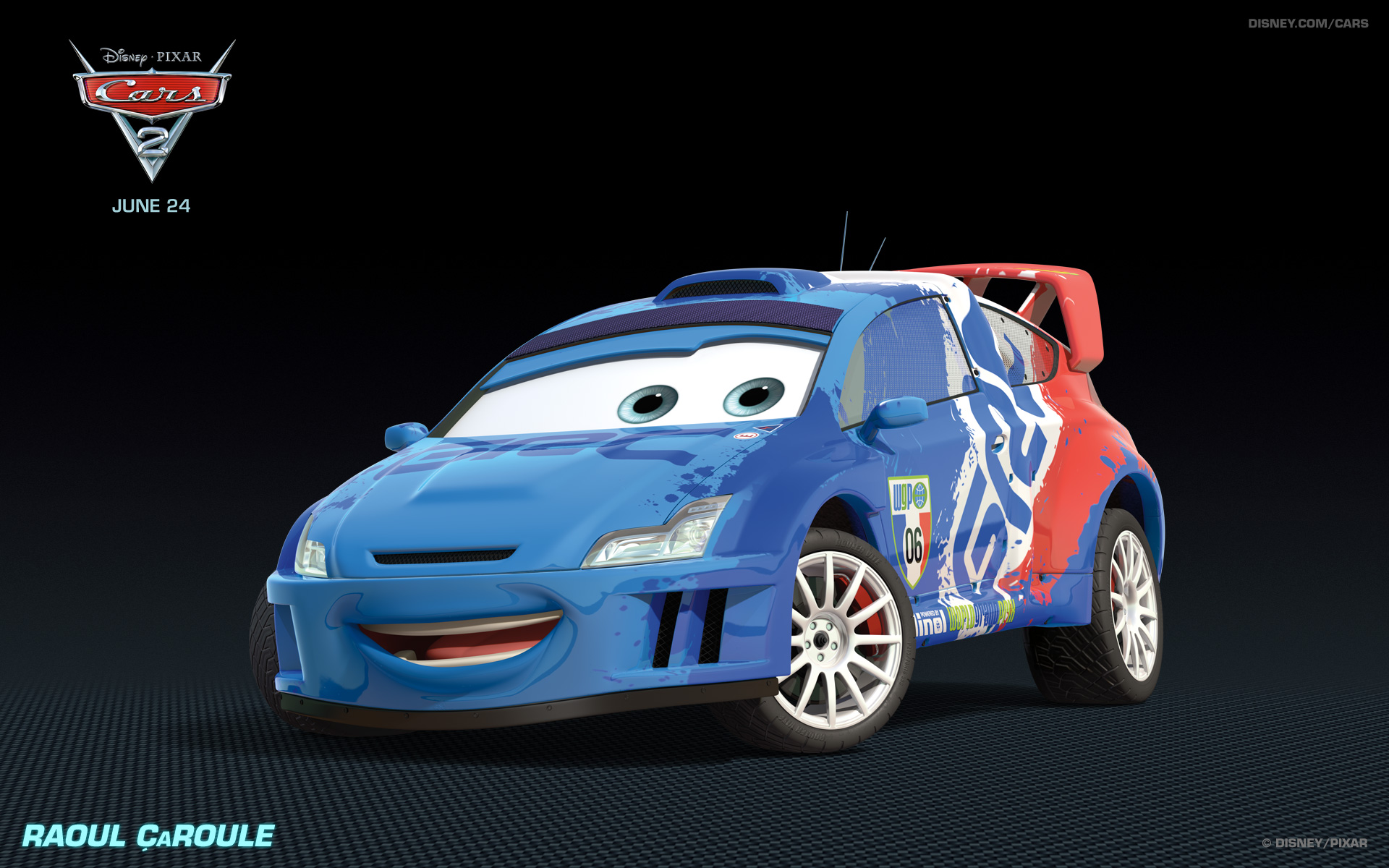 Raoul Caroule Cars Imagen De La Pelicula 513562 Wallpaper - Cars 2 Rally Car - HD Wallpaper 