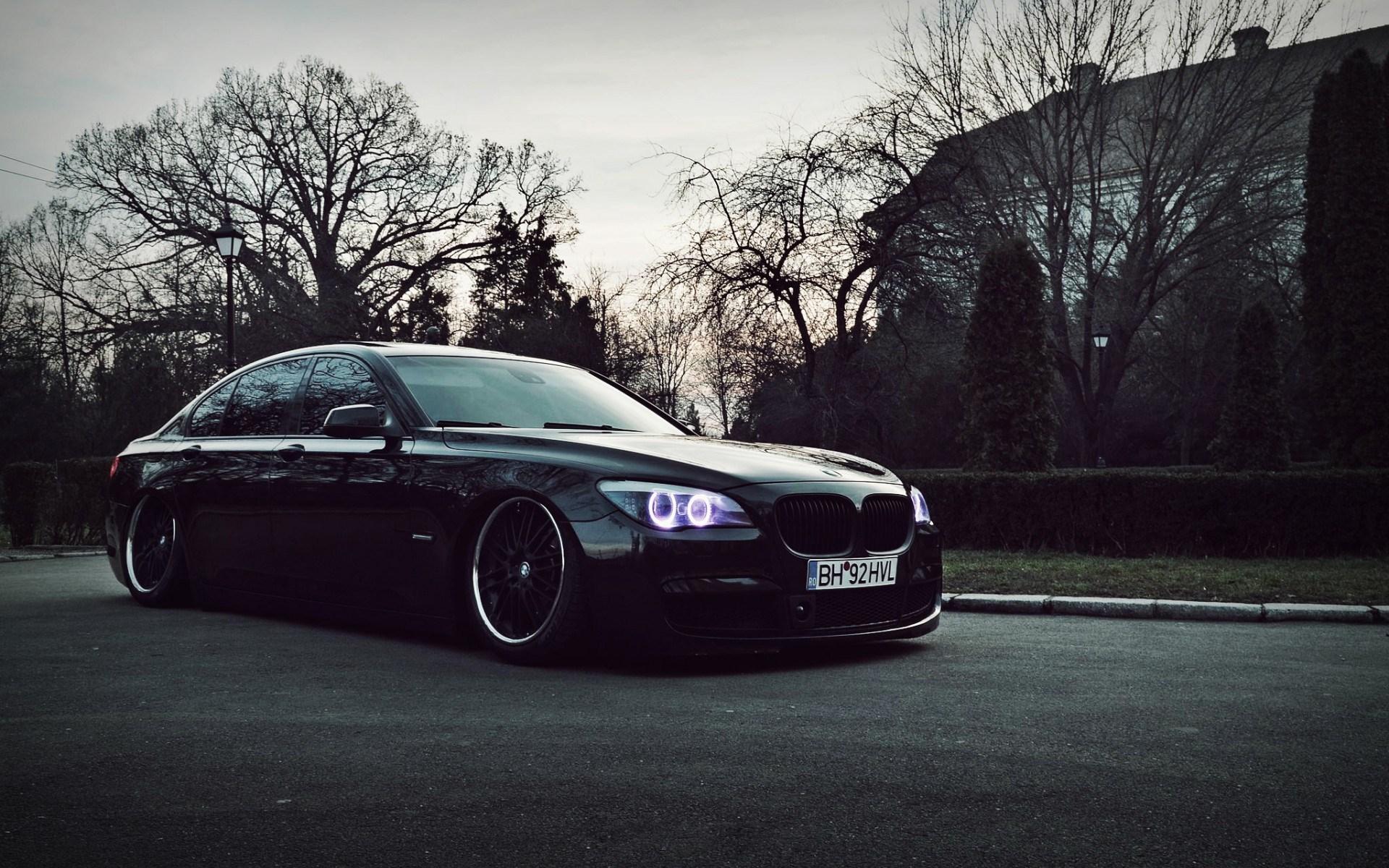 Roți De Tuning Bmw Auto Negru - Bmw M7 Tuning Black - HD Wallpaper 