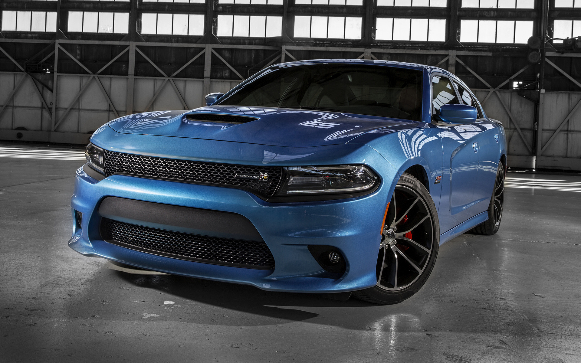 Dodge Charger 2018 Blue - HD Wallpaper 