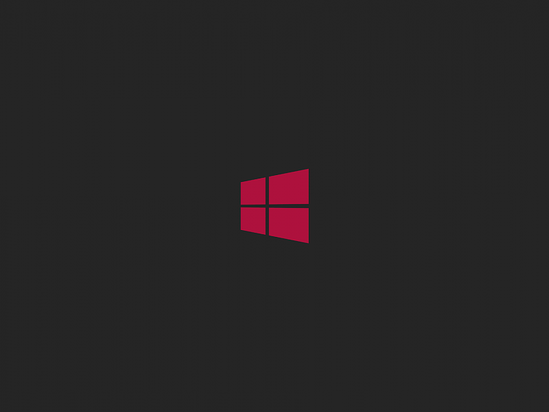 Windows 8 Logo With Red Logo And Black Background Wallpaper - Darkness - HD Wallpaper 