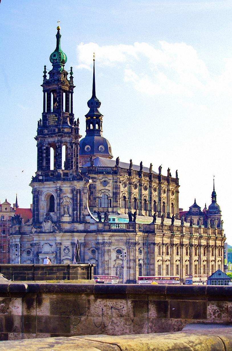 Dresden Katholische Hofkirche Church Germany - Katholische Hofkirche - HD Wallpaper 