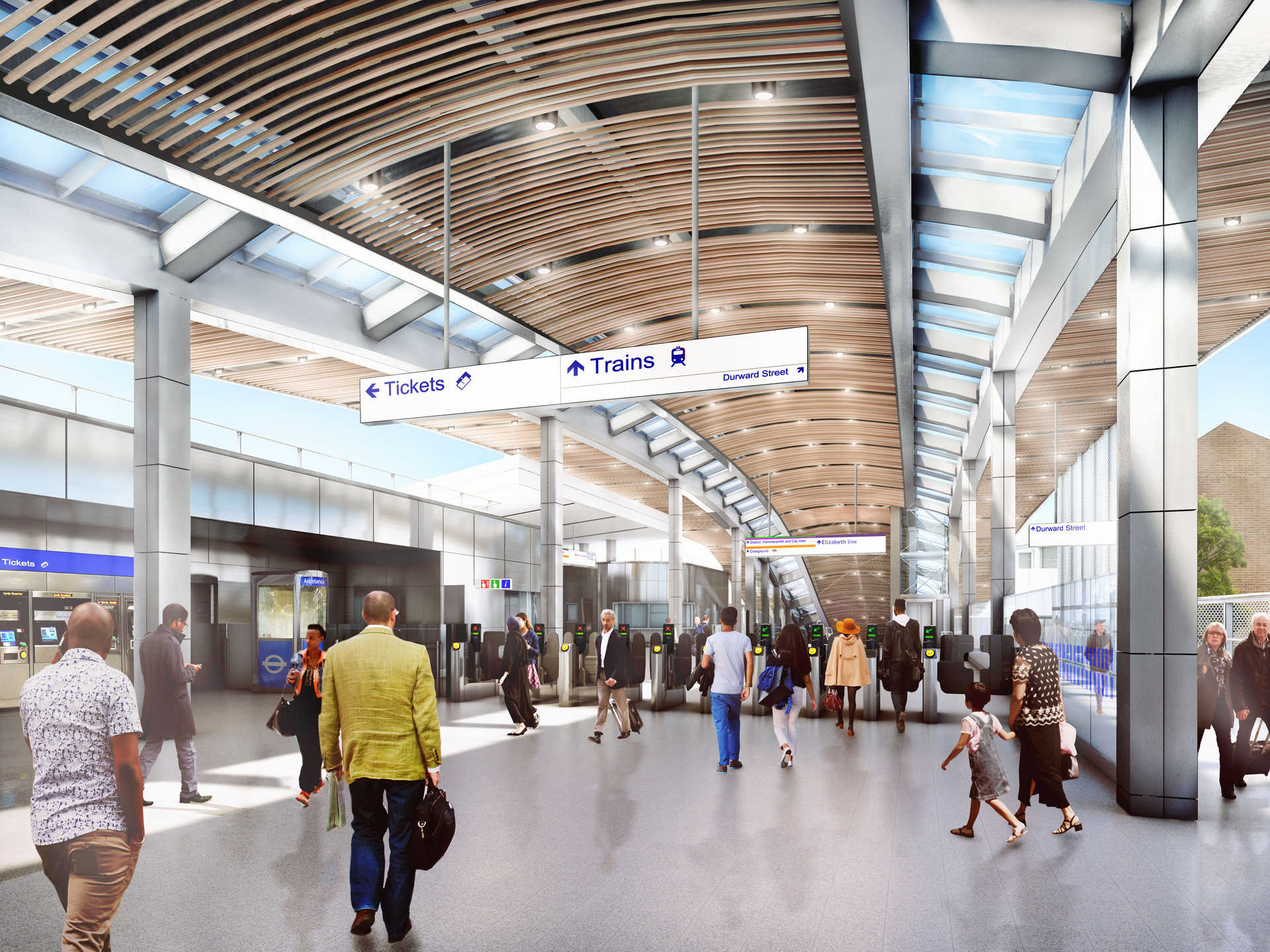 Elizabeth Line Whitechapel Station - HD Wallpaper 