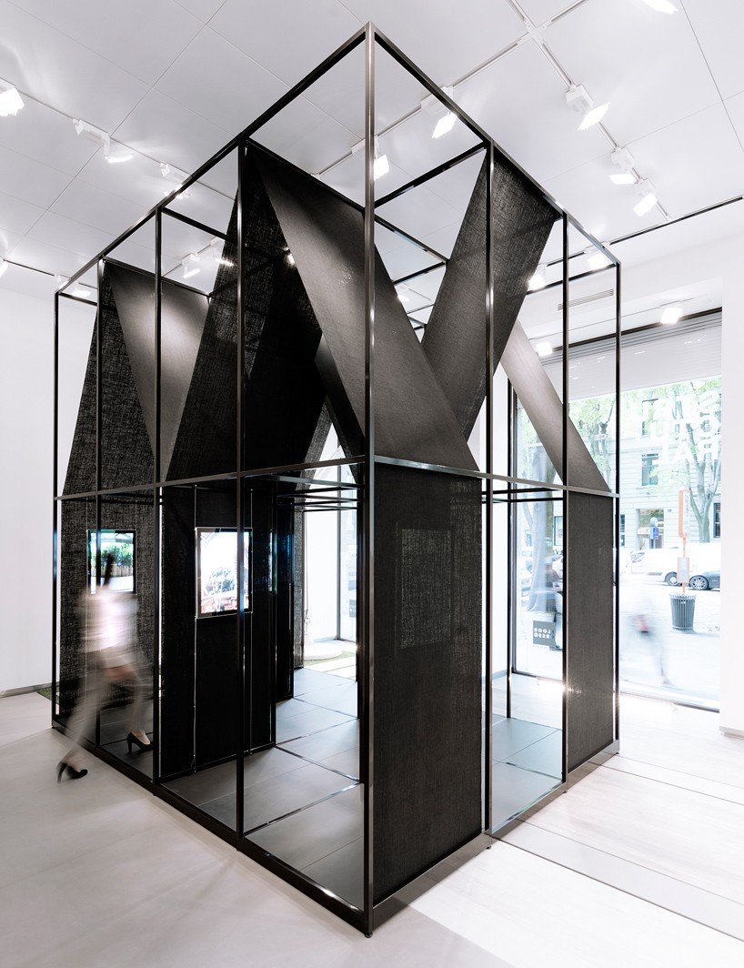 Set Architects Wraps Steel-framed Installation With - Set Architects - HD Wallpaper 