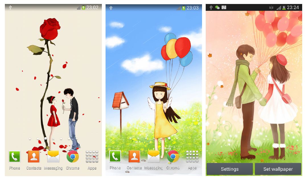 Cartoon Girl Live Wallpaper - 始 于 颜 值 陷于 才华 忠于 人 品 - HD Wallpaper 