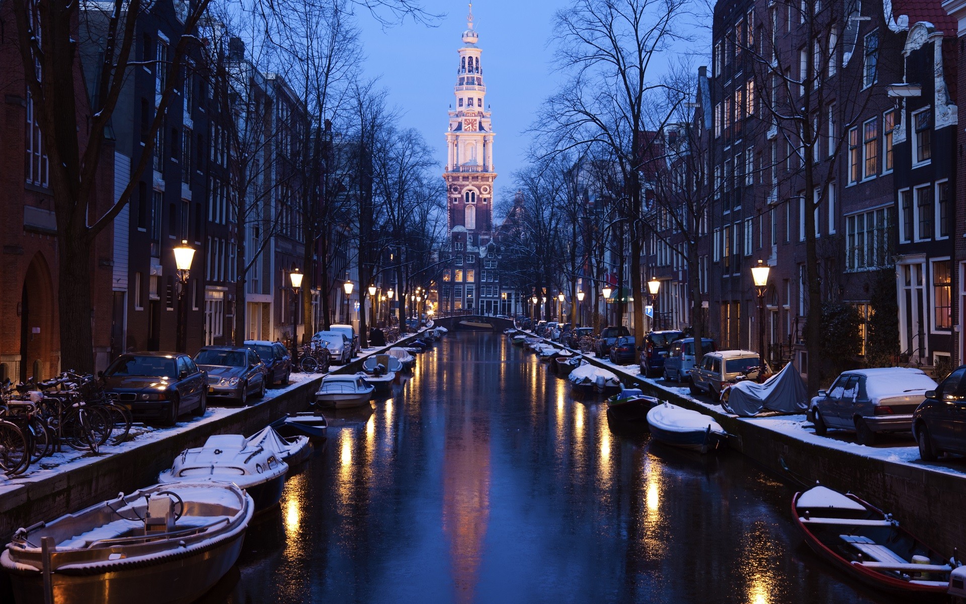 Amsterdam Winter - HD Wallpaper 