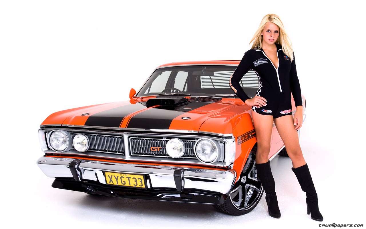 Hot American Muscle Cars - HD Wallpaper 