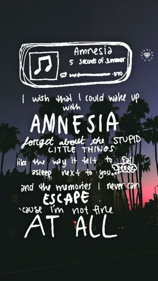 Amnesia 5sos - HD Wallpaper 