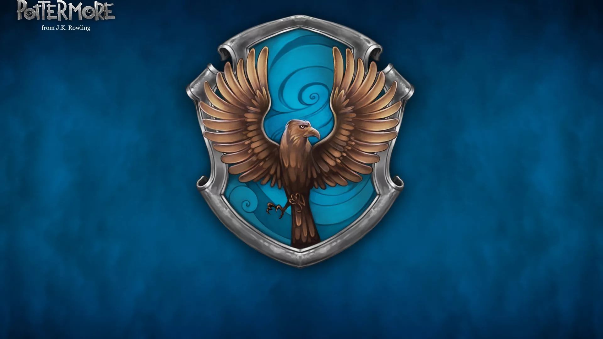 Ravenclaw Full Hd Wallpaper - Ravenclaw Blue And Bronze Eagle - HD Wallpaper 