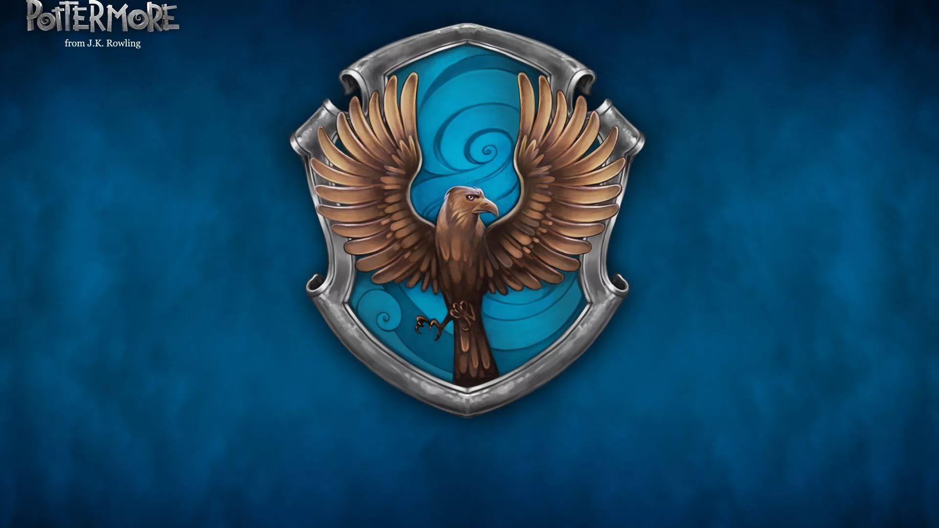 Ravenclaw Full Hd Wallpaper Ravenclaw Blue And Bronze Eagle