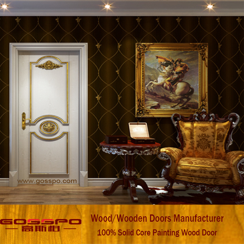 White Paint Nature Solid Wood Interior Door - Interior Design - HD Wallpaper 