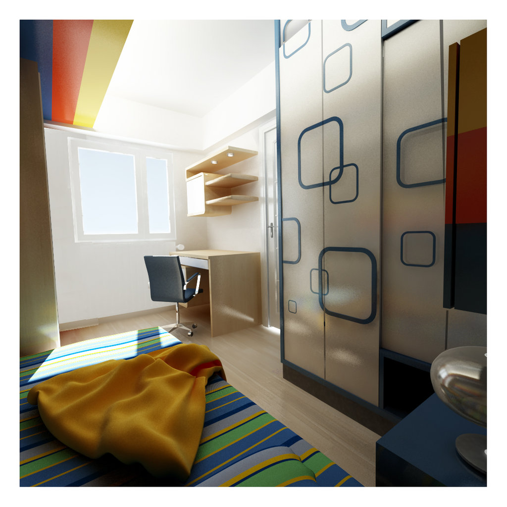 Small Kids Room Kids Room Inspiration Wallpaper - Boy Room Wardrobe Design - HD Wallpaper 