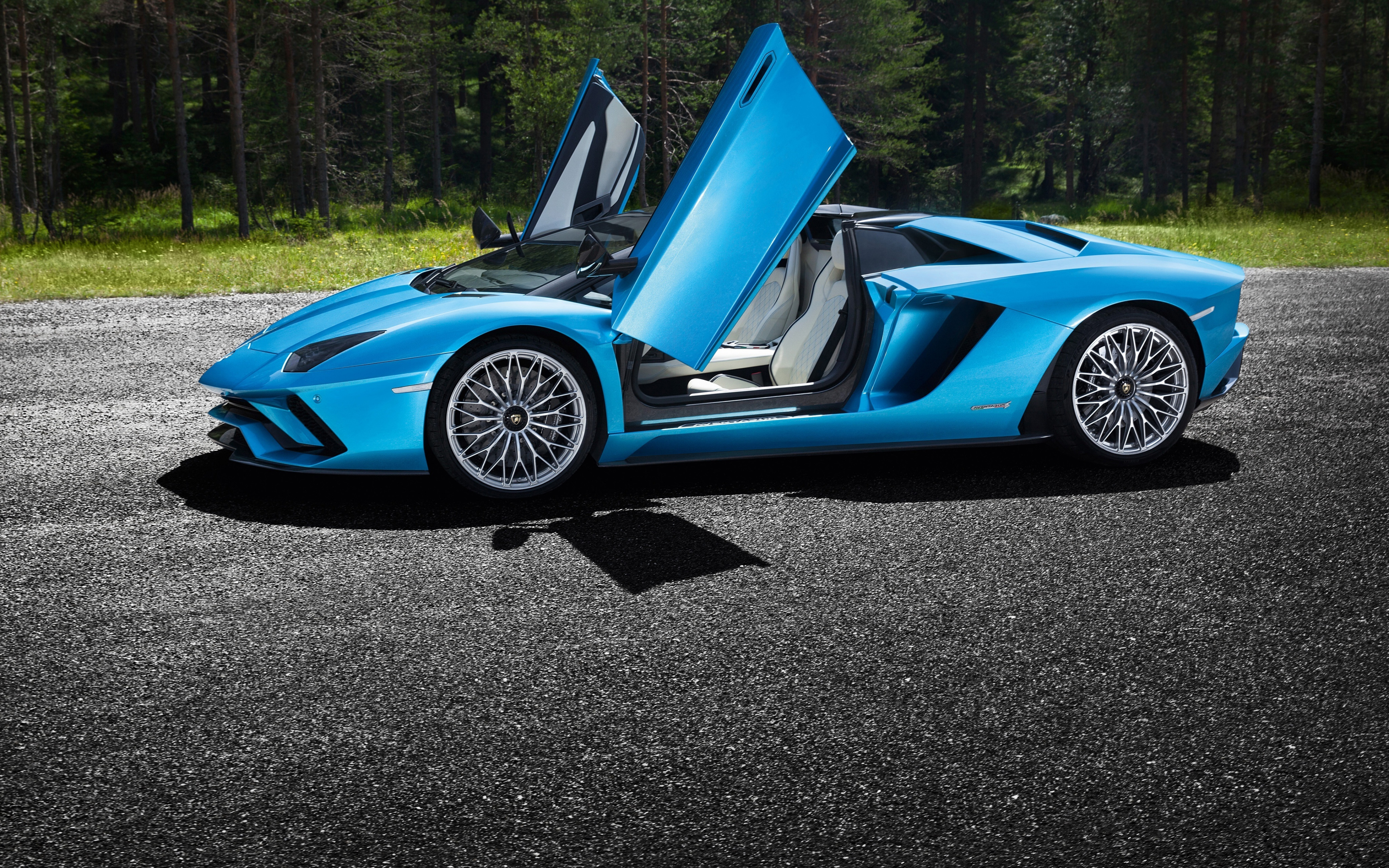 Open Doors, Lamborghini Aventador S, Wallpaper - Lamborghini Aventador S - HD Wallpaper 