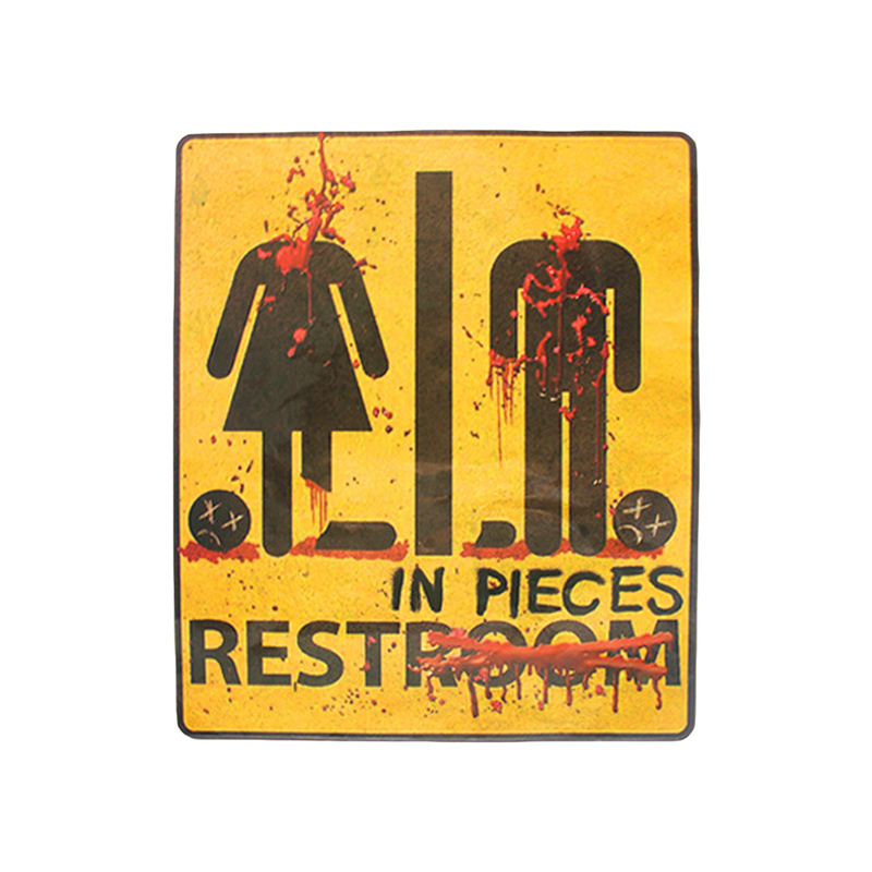 Halloween Bathroom Sign - HD Wallpaper 