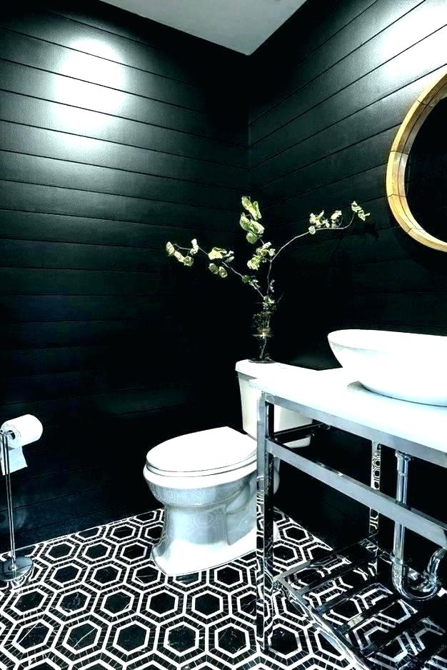 Elegant Wallpaper For Powder Room Bitcoinproprivateco - Black Modern Powder Room - HD Wallpaper 