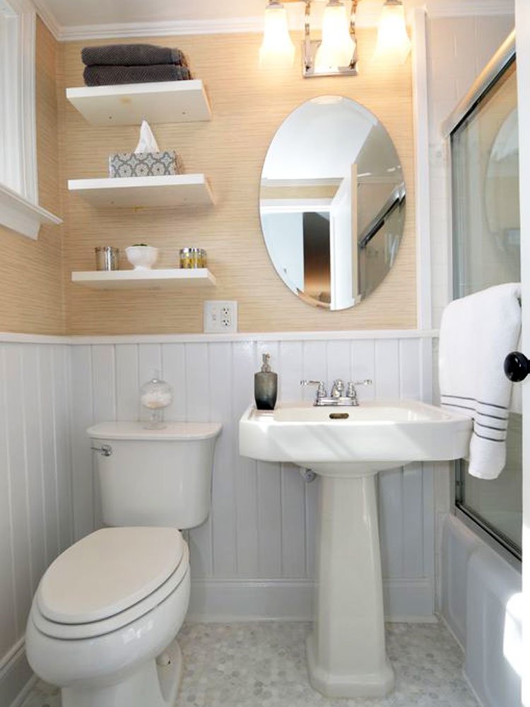 Small House Small Space Short Bathroom Designs - HD Wallpaper 