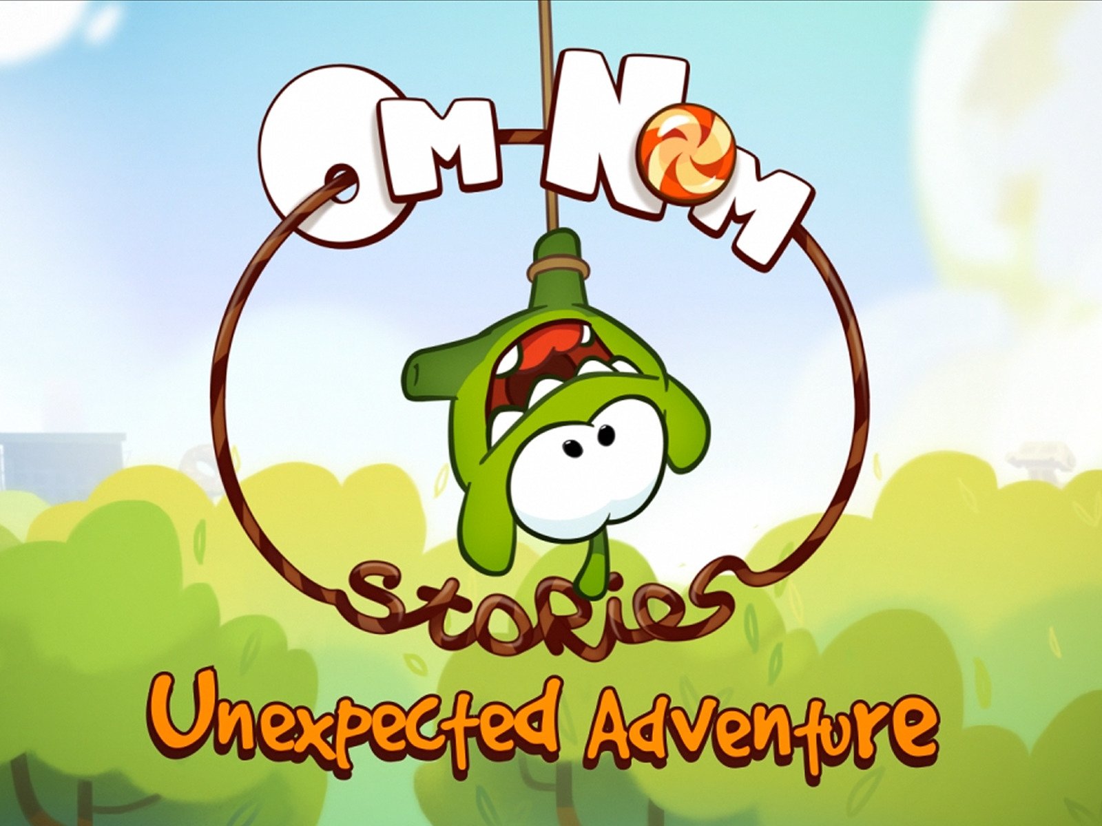 Om Nom Cut The Rope - HD Wallpaper 