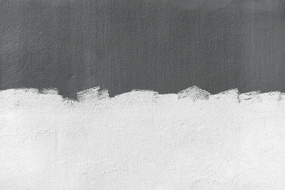 Unfinished Wall Paint, Untitled, Paint Stroke, Flat - Aesthetic Minimalist Grey Background - HD Wallpaper 