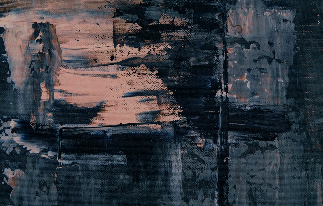 Photo Wallpaper Paint, Strokes, Paint, Brushstrokes - Dark Blue Paint Relief - HD Wallpaper 