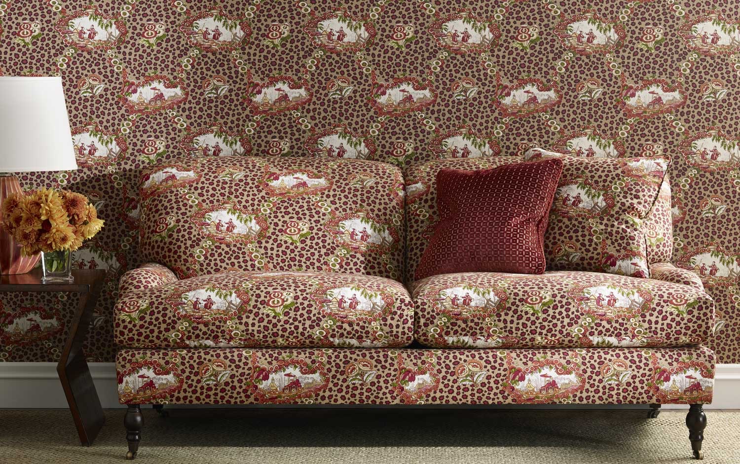 Brunschwig Chinese Leopard Toile - HD Wallpaper 