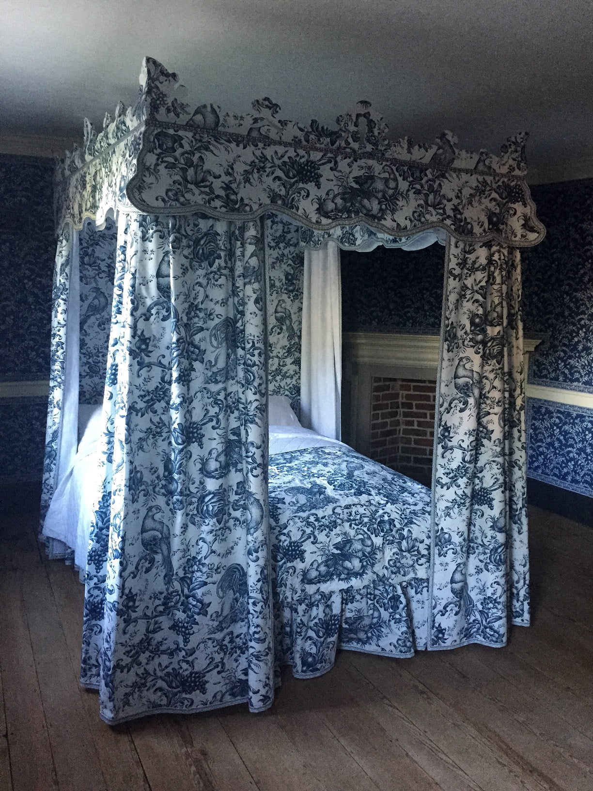 The Blue Room After The 2017 Restoration Project - Blue Room Mount Vernon - HD Wallpaper 