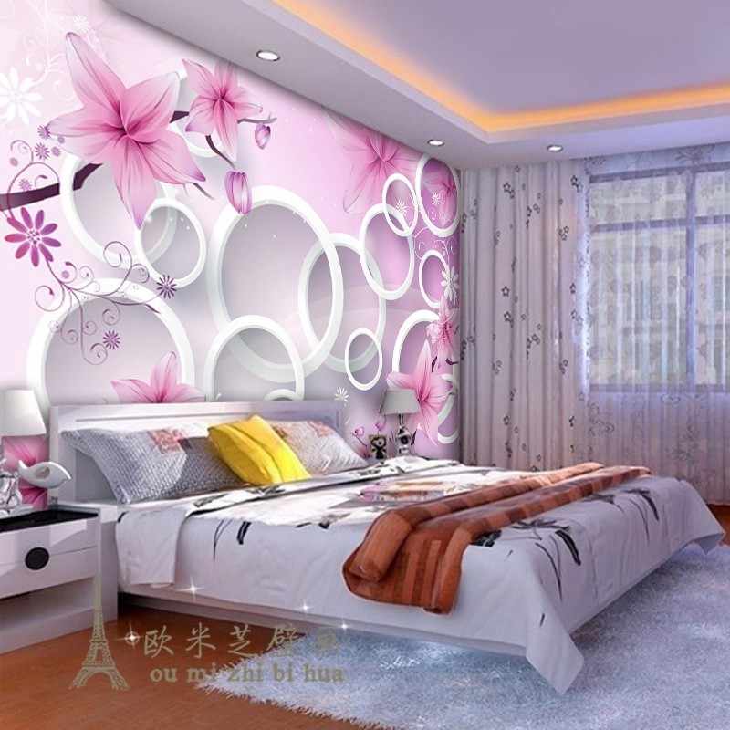 Custom Daydream Simple Personality Flower 3d Circle - Room - HD Wallpaper 