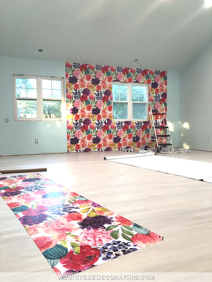 Tips For Installing Spoonflower Water Activated Wallpaper Floor