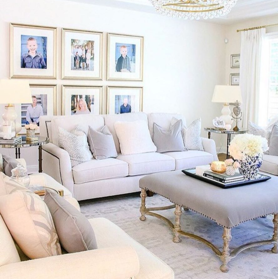 Gallery Wall Silver Frames - 888x889 Wallpaper - teahub.io