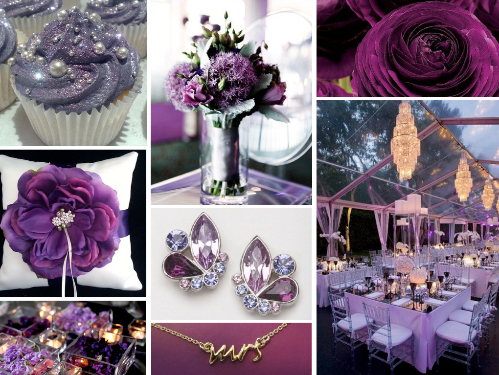 Wedding Colors Black And Gold 29 Wide Wallpaper - Dark Purple And Silver Wedding Decor - HD Wallpaper 