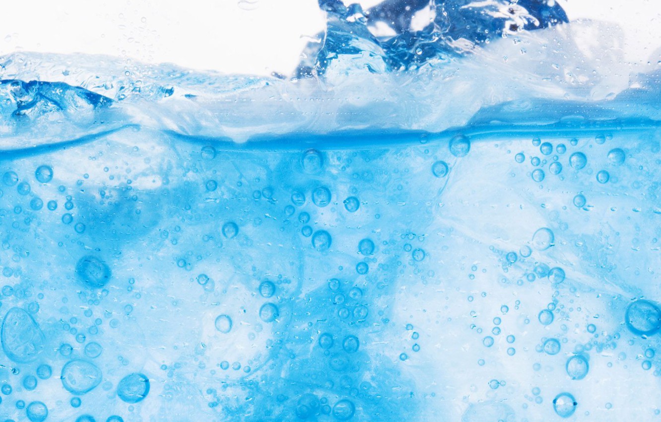 Photo Wallpaper Water, Blue, Ice, Summer, Fresh - Ice Fresh - HD Wallpaper 