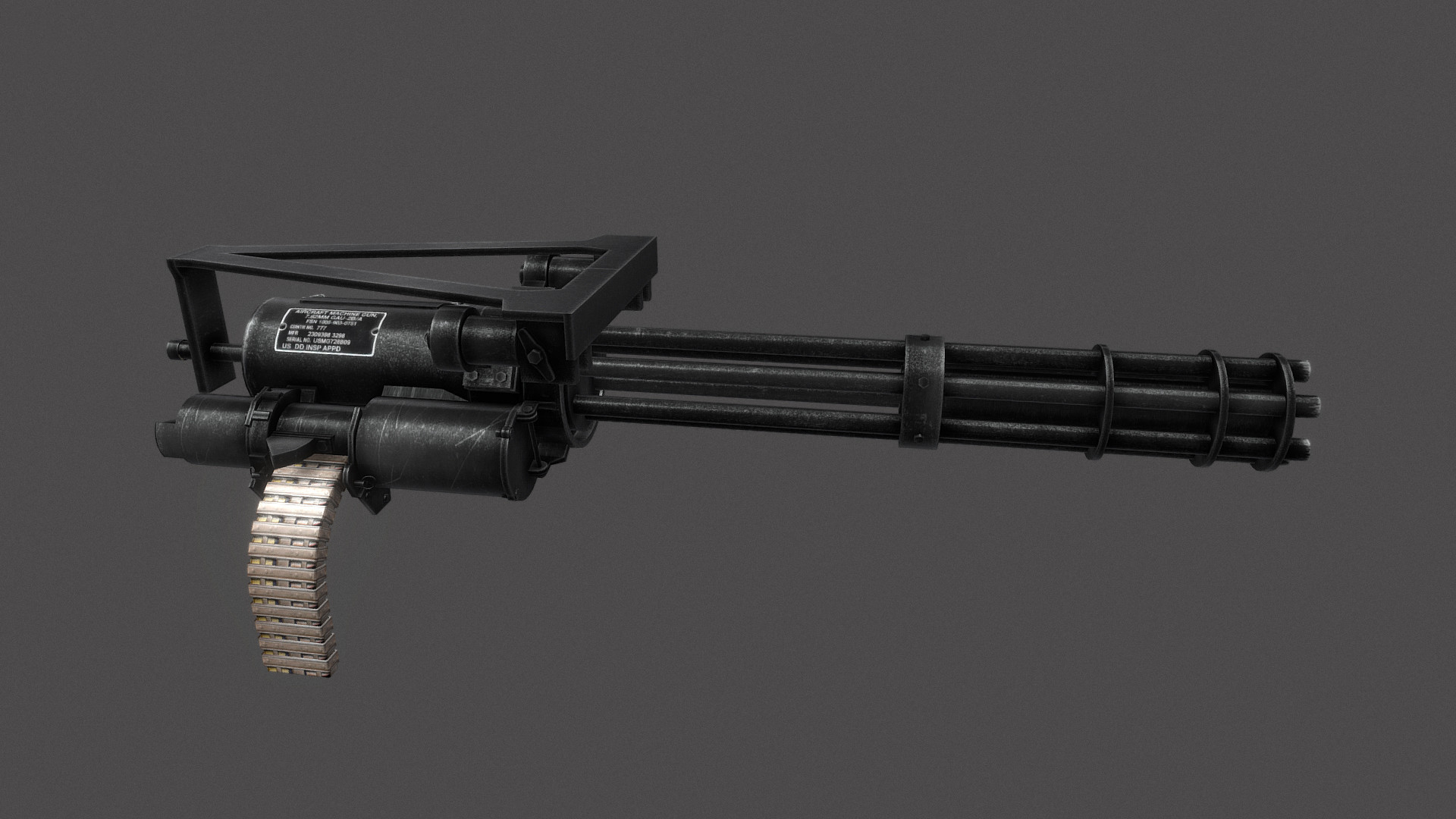 Minigun Air Force M134 Gau 2b/a 
 Data Src Minigun - Ranged Weapon - HD Wallpaper 