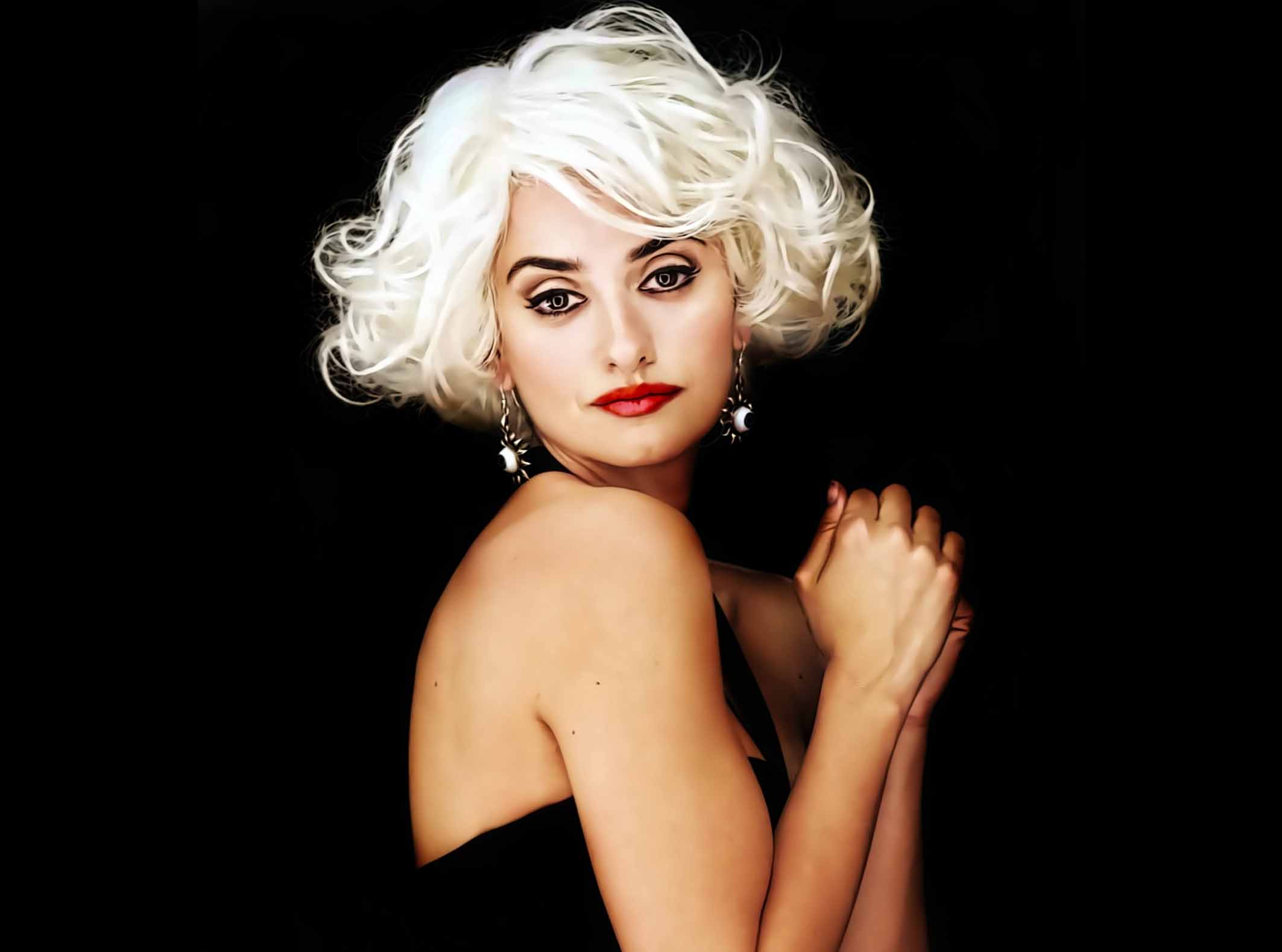 Penelope Cruz White Hair Free Wallpapers And Backgrounds - Penelope Cruz Blonde Hair - HD Wallpaper 