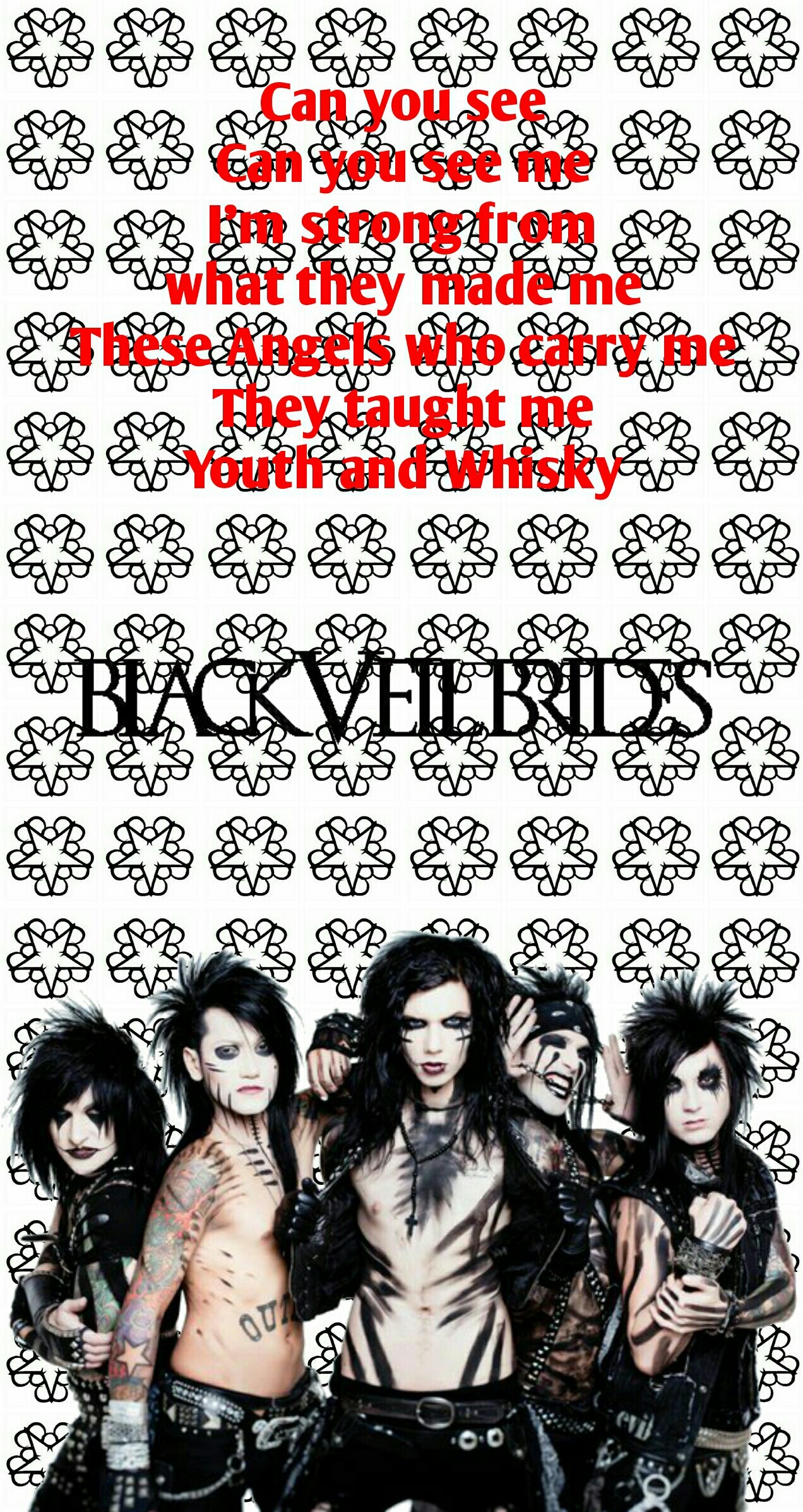 Iphone Wallpaper - Iphone Black Veil Brides - HD Wallpaper 
