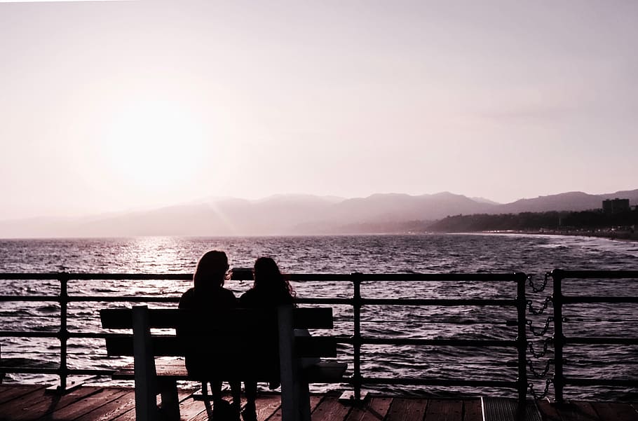 United States, Santa Monica, Summer, Summer Night, - Sea - HD Wallpaper 