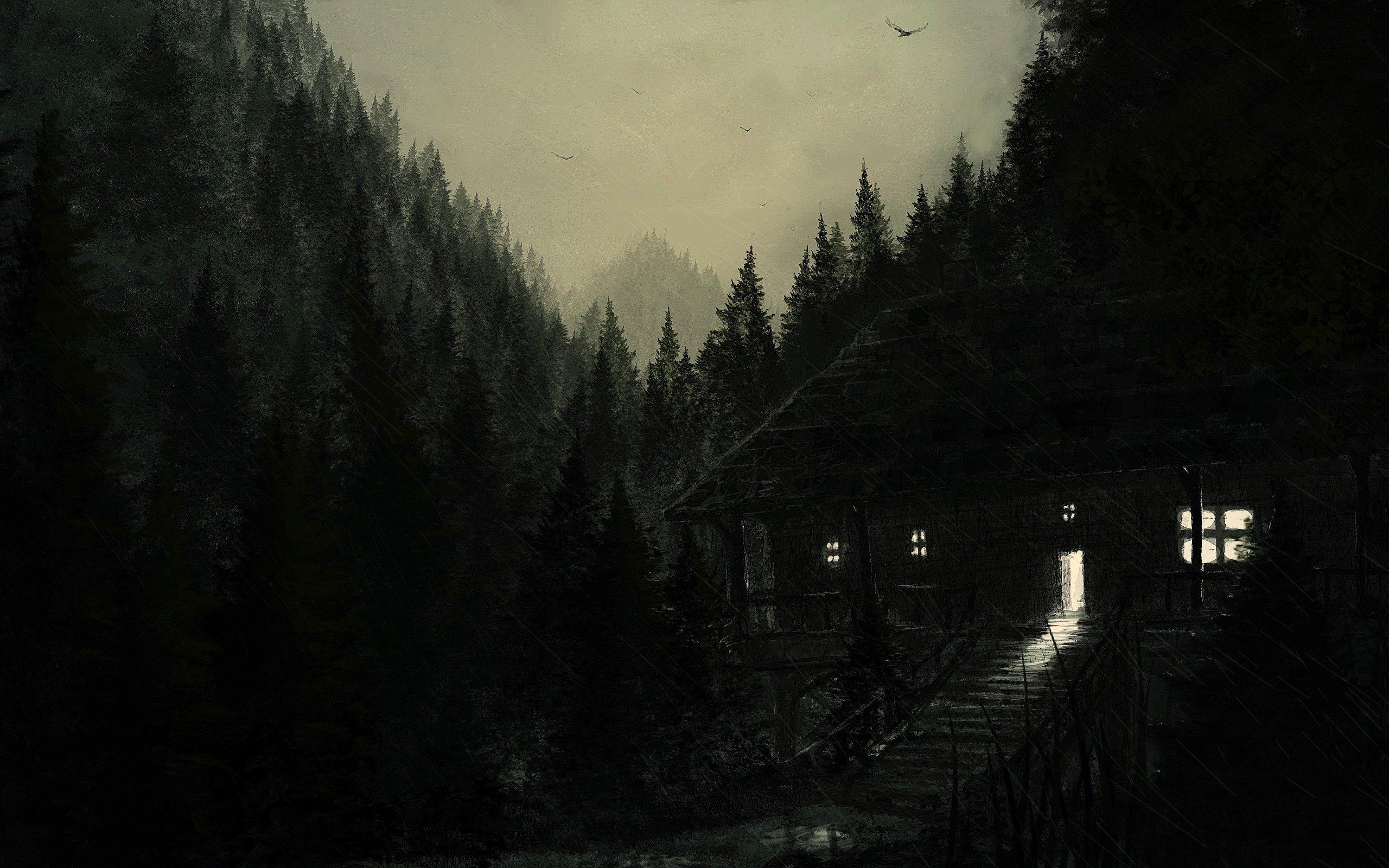 Dark Scenery Wallpaper - HD Wallpaper 