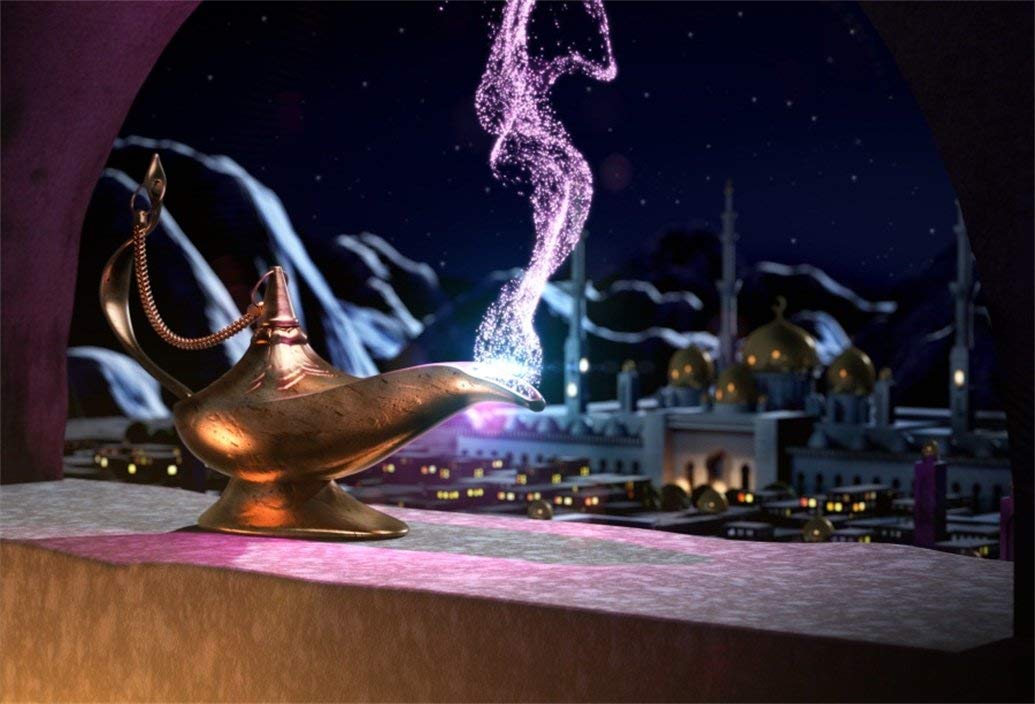 Arabian Nights Genie Lamp - HD Wallpaper 