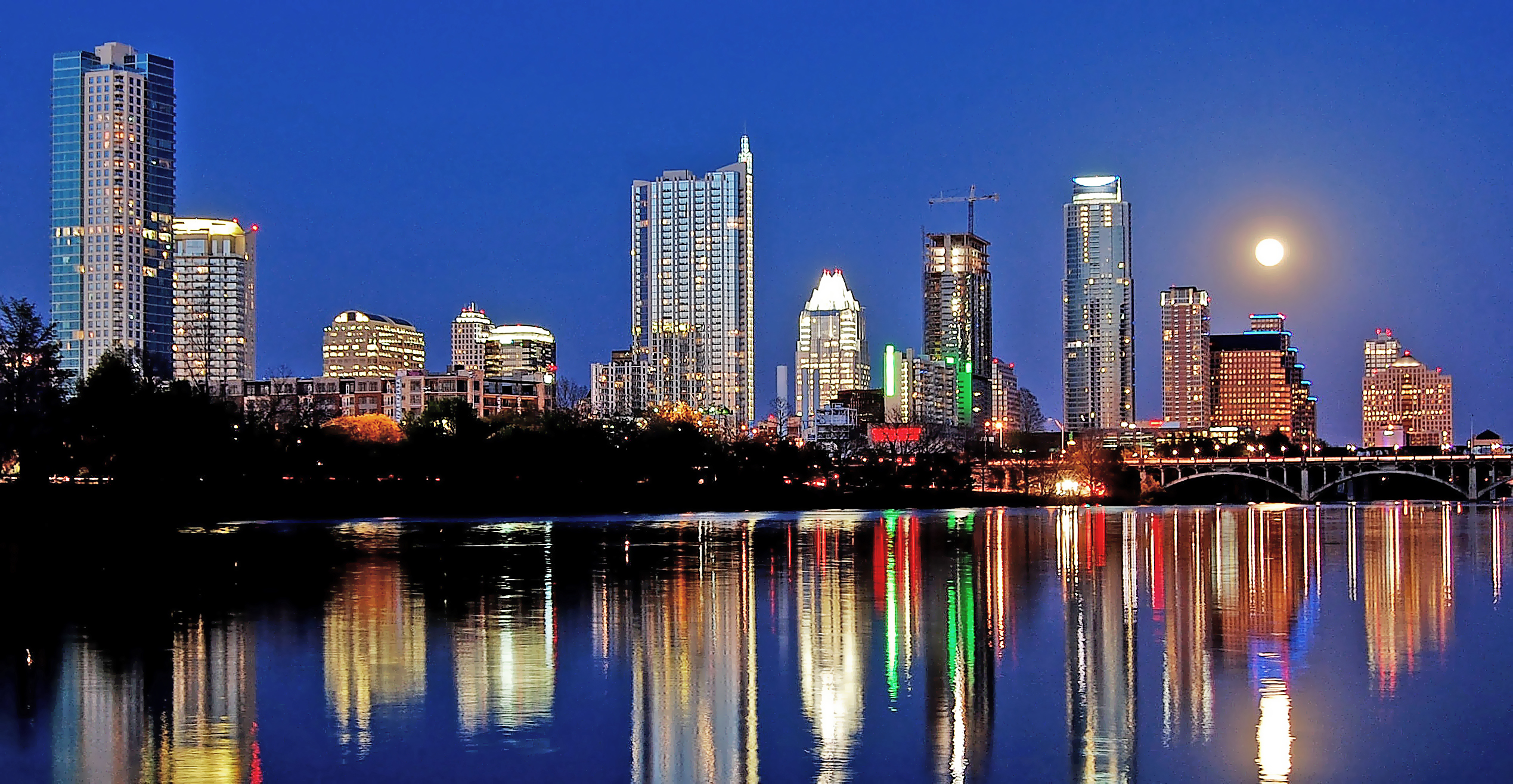 Austin Tx City Skyline - HD Wallpaper 