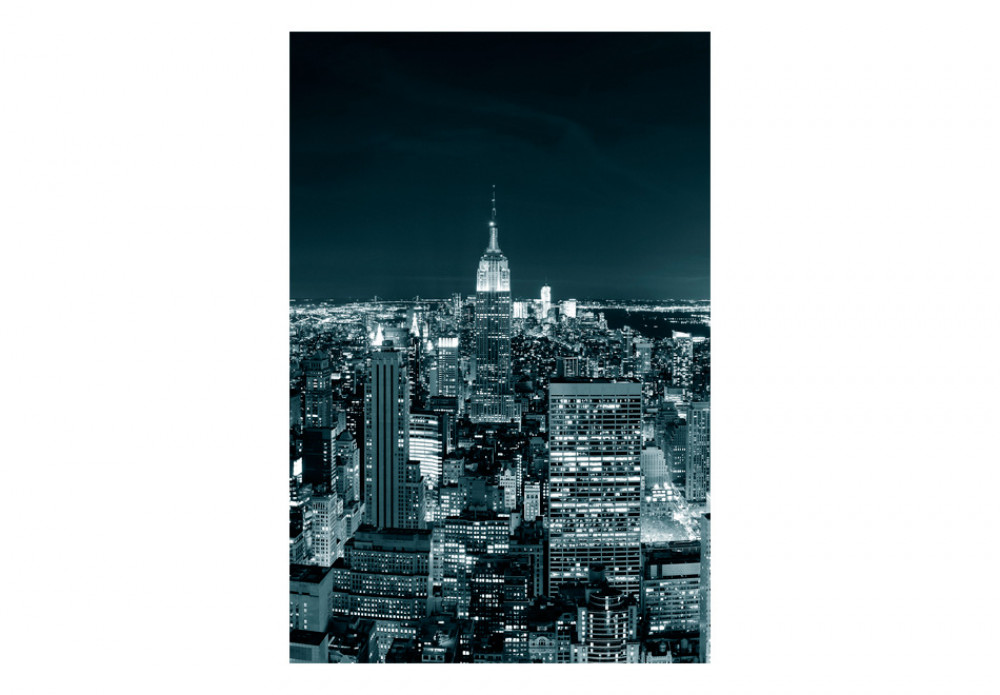 Photo Wallpaper New York City Nightlife 61543 Additionalimage - Fotótapéta New York - HD Wallpaper 