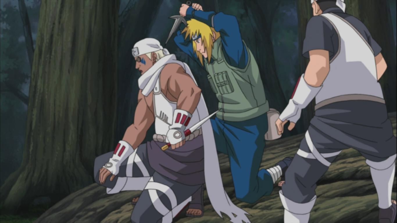 Minato Vs Killer Bee - HD Wallpaper 