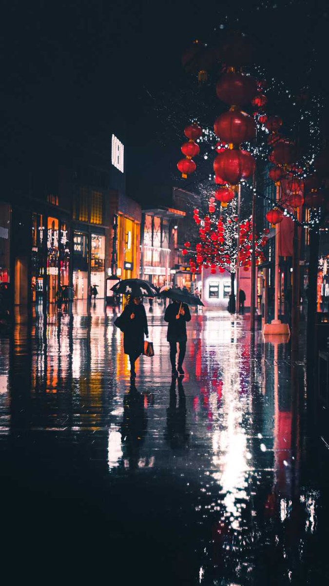 Umbrellas In The City Rain - HD Wallpaper 